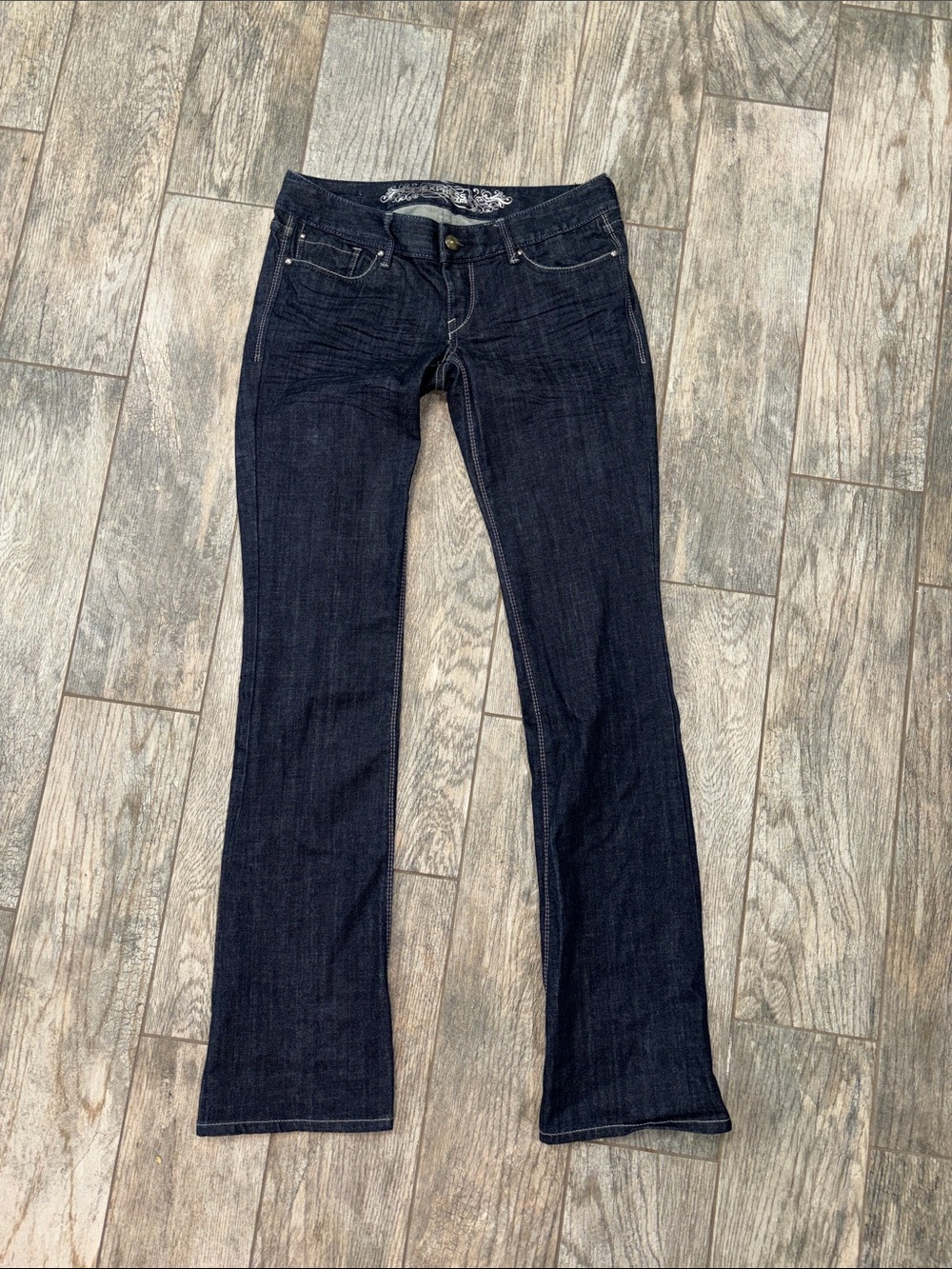 Women's Dark Blue Denim Bootcut Jeans